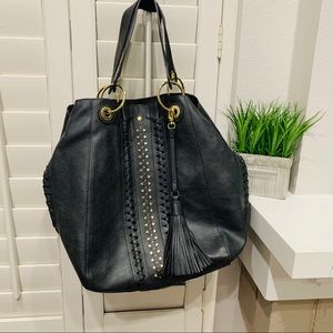 Large Steve Madden hobo purse grey / black